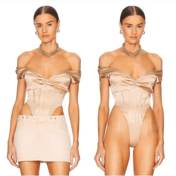 Retrofete Rozik Bodysuit in Nude - Picture 2 of 7